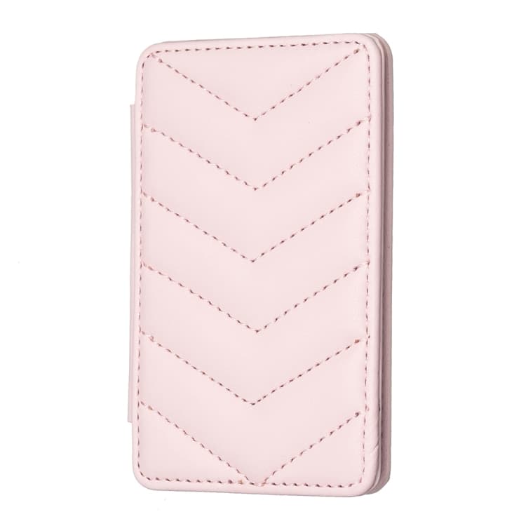 BFK02 Wave Pattern Card Bag Mobile Phone Back Sticker(Pink) - Immagine 1