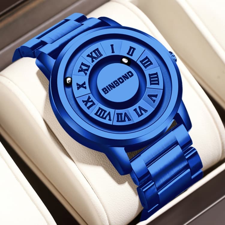 BINBOND B234 Orologio Magnetico Sospeso Impermeabile 30m, Colore: Acciaio Blu-Blu - Immagine 1