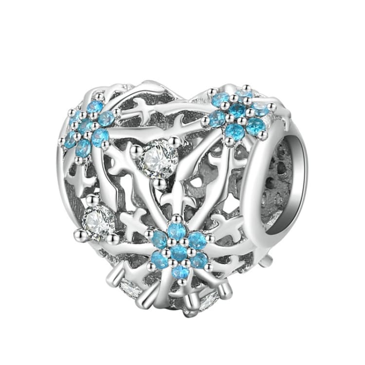 BSC530 Winter Snowflake DIY Bracelet Bead Christmas 925 Silver Bead Accessories - Immagine 1
