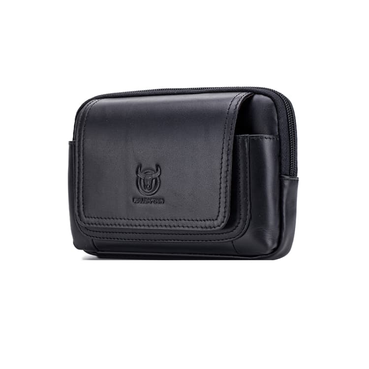 BULL CAPTAIN Leather Multifunctional Waist Bag For Men(Black-09) - Immagine 1