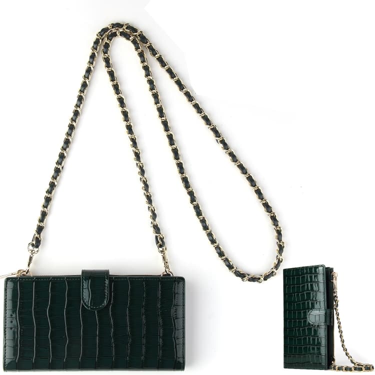 Chain Bag Coin Bag Crossbody Long Mini Shoulder Phone Bag(Dark Green) - Immagine 1