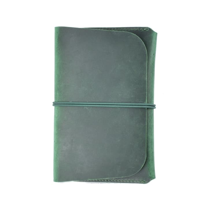 Crazy Horse Skin Passport Bag Document Holder Retro Boarding Pass Wallet Card Holder(Ink Green) - Immagine 1