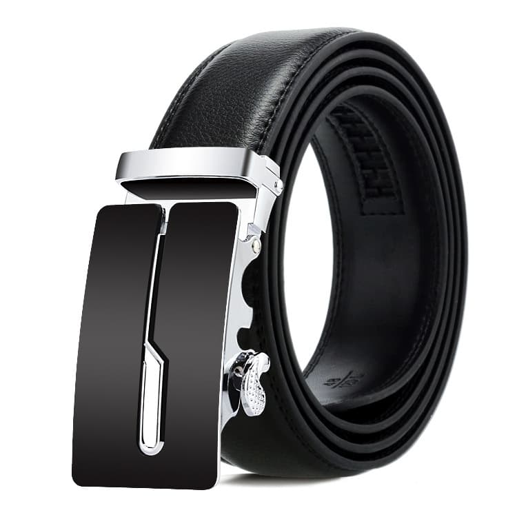 Cintura automatica casual in pelle morbida per uomo Dandali, con fibbia in metallo, lunghezza (cm): 110 cm (ZD-26) - Immagine 1