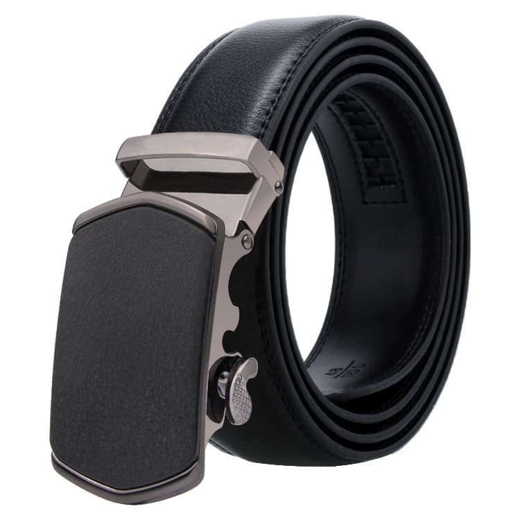 Cintura automatica casual in pelle morbida per uomo Dandali, con fibbia in metallo, lunghezza (cm): 125 cm (ZD-39) - Immagine 1