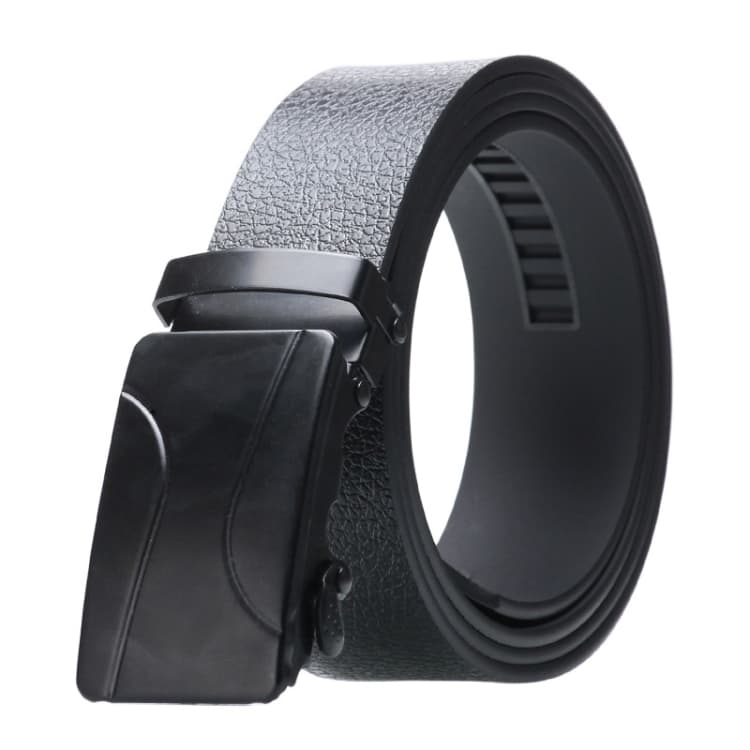 Cintura automatica Dandali con fibbia per uomo, cintura casual universale, lunghezza (cm): 125 cm (004 nero) - Immagine 1