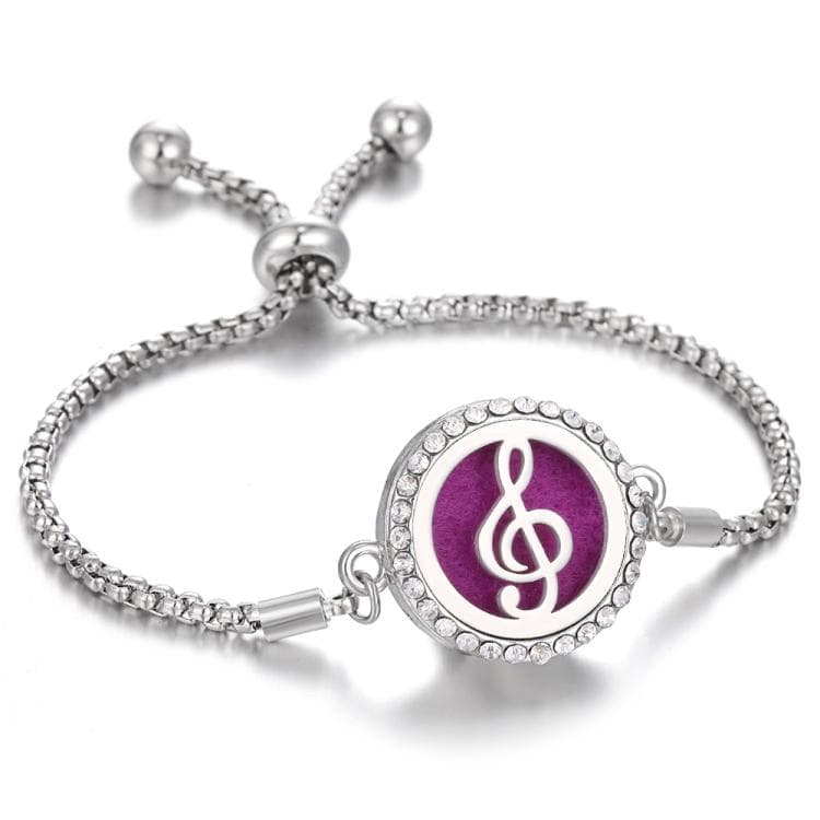 Bracciale diffusore di profumo rimovibile a forma di diamante cavo, Colore: 16 - Immagine 1