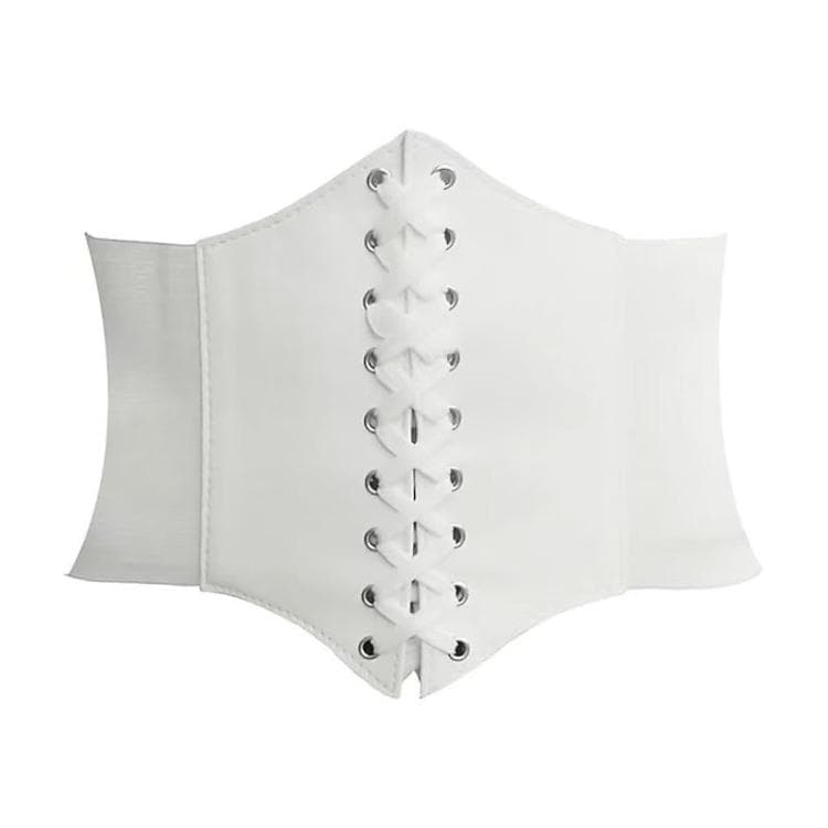Camicie con effetto snellente e cintura elastica in vita (Bianco) - Immagine 1