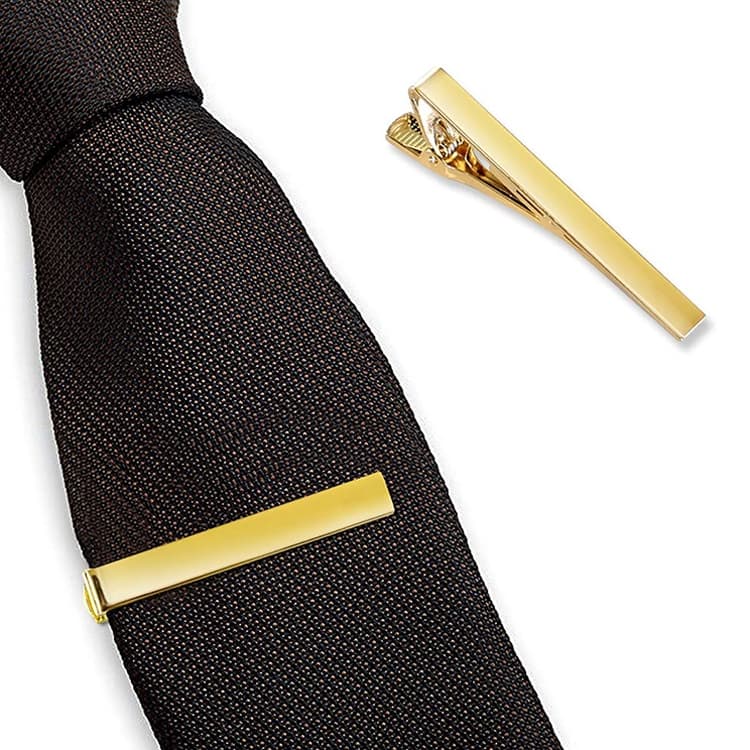 Fermacravatta in rame elettroplaccato colore rame (Z1040 Oro)