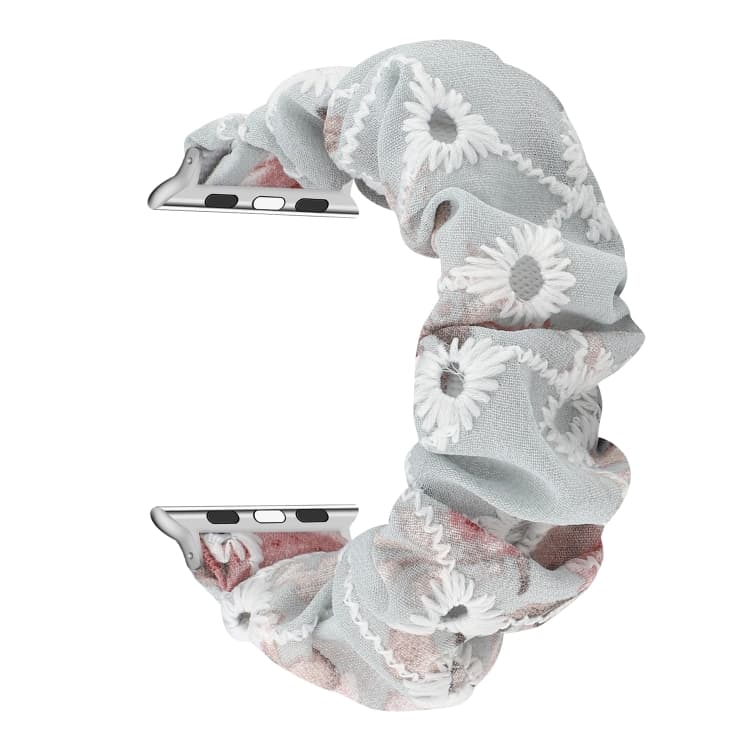 Cinturino per orologio in tessuto con anello per capelli per Apple Watch Serie 9&8&7 41mm / SE 3&SE 2&6&SE&5&4 40mm / 3&2&1 38mm(5) - Immagine 1