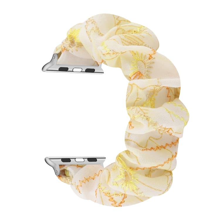 Cinturino per orologio in tessuto con anello per capelli per Apple Watch Series 9&8&7 41mm / SE 3&SE 2&6&SE&5&4 40mm / 3&2&1 38mm(6) - Immagine 1