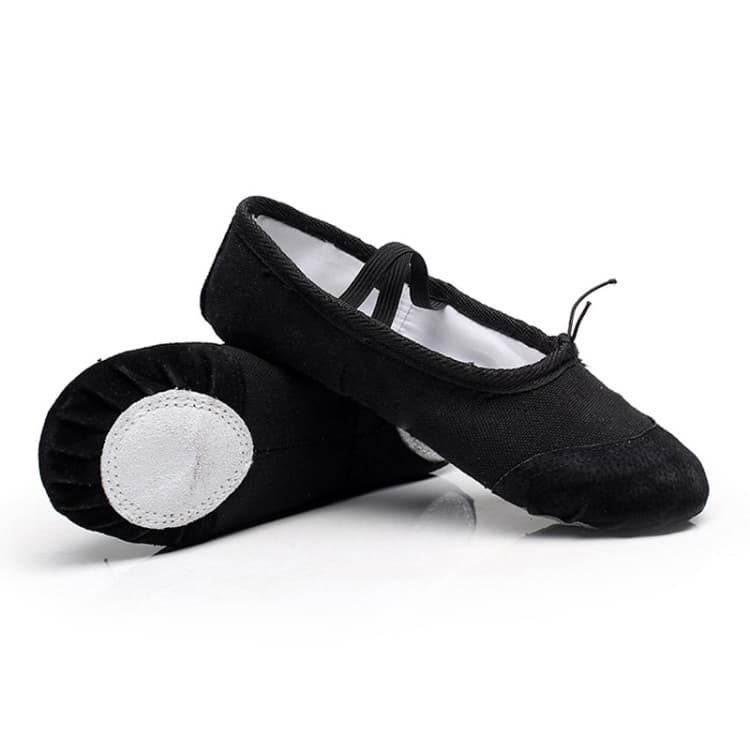 Flats Soft Ballet Shoes Latin Yoga Dance Sport Shoes for Children & Adult(Black) - Immagine 1