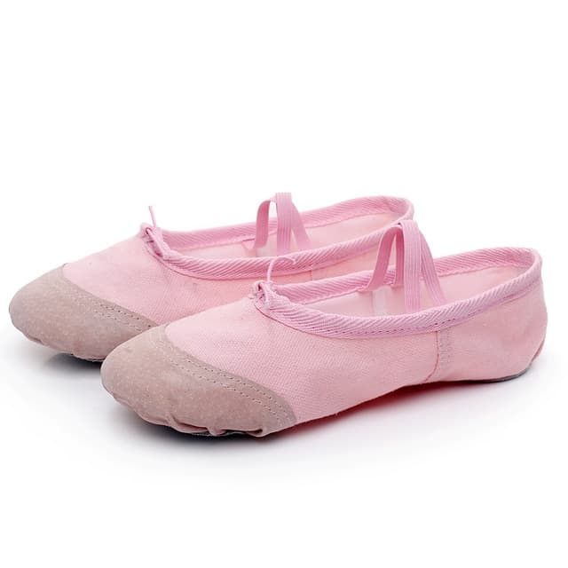 Flats Soft Ballet Shoes Latin Yoga Dance Sport Shoes for Children & Adult(Pink) - Immagine 1