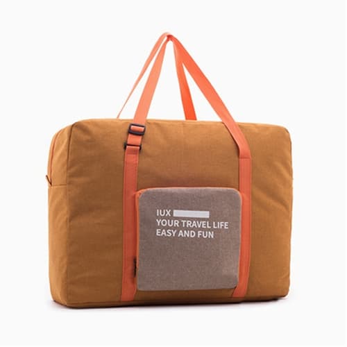 Folding Women Travel Bag Unisex Luggage Travel Handbags WaterProof Travel Bag Large Capacity Bag(Orange) - Immagine 1