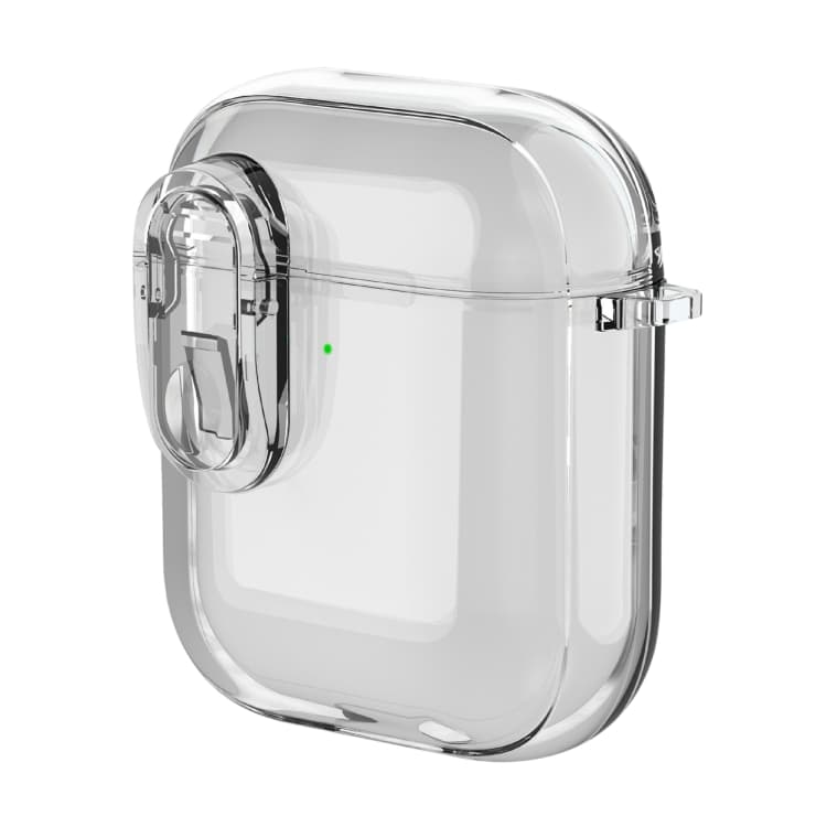 Custodia protettiva antiurto in cristalli di ghiaccio per AirPods 1/2 (Trasparente) - Immagine 1