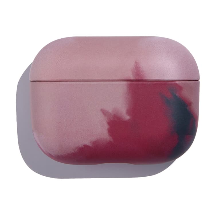 Per AirPods 1/2 Custodia per auricolari in PC con motivo a inchiostro ad acqua (Fucsia inchiostro) - Immagine 1
