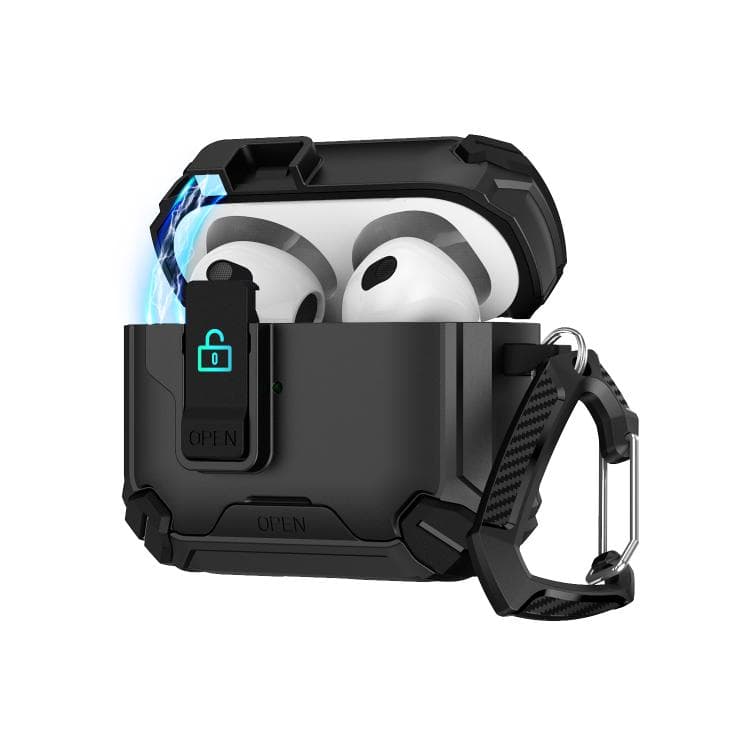 Custodia magnetica MagSafe per AirPods 1/2 in due colori (Nero) - Immagine 1