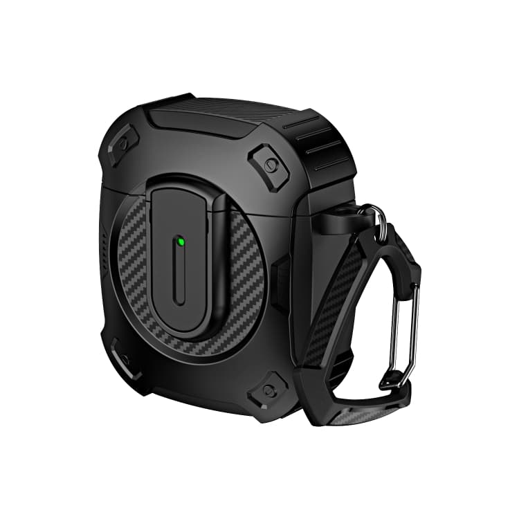 Custodia protettiva antiurto per auricolari Bluetooth AirPods 2/1 (Nero) - Immagine 1