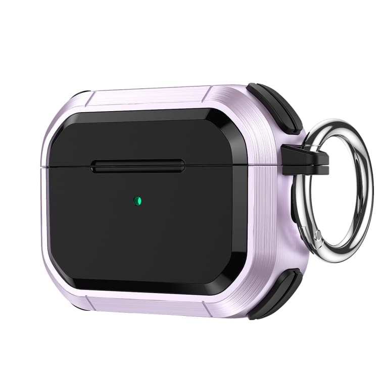 Custodia protettiva in TPU + PC con fibbia metallica per auricolari AirPods 3 (Lavanda) - Immagine 1