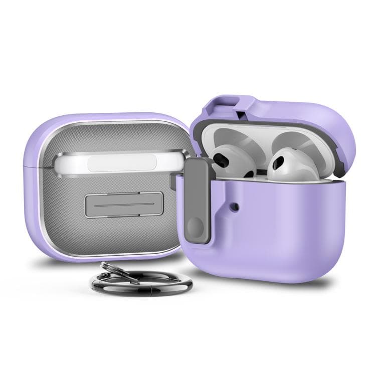 Custodia protettiva antiurto per AirPods 3 con blocco Bluetooth a commutazione automatica (viola) - Immagine 1