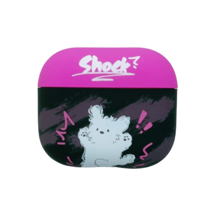 Custodia in TPU opaca per AirPods 3 con motivo cane e gatto (Cane Shock) - Immagine 1