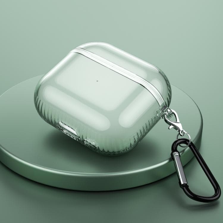 Per Airpods 3 Custodia Protettiva Antishock con Cuscino d'Aria per Auricolari (Verde Trasparente) - Immagine 1
