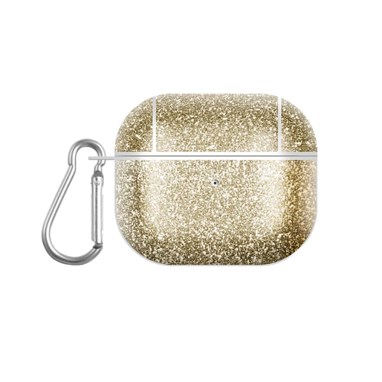 Custodia per AirPods 3 con polvere glitterata texture PC TWS (Oro) - Immagine 1