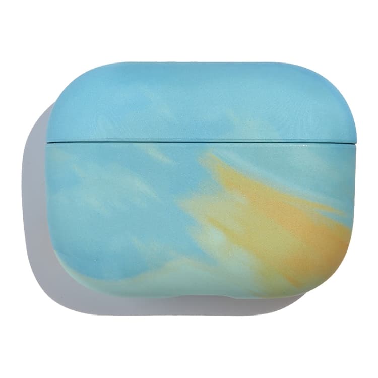 Custodia per auricolari AirPods 3 con motivo a inchiostro adesivo PC (Giallo inchiostro) - Immagine 1