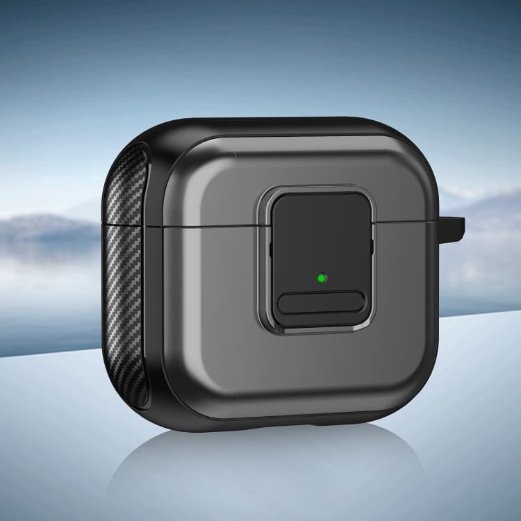 Custodia per auricolari wireless AirPods 3 in TPU + PC con chiusura magnetica (Grigio) - Immagine 1
