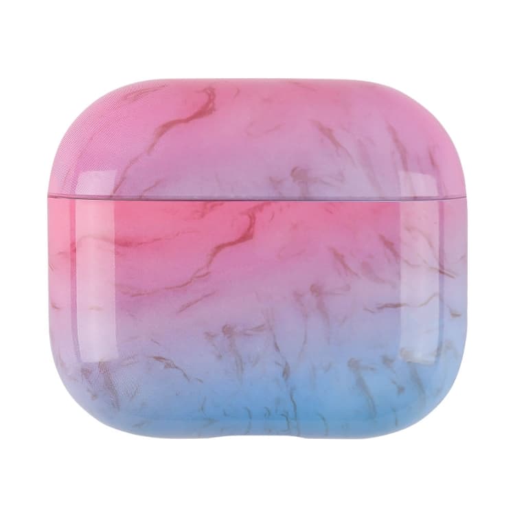 Custodia protettiva in TPU con motivo marmo per AirPods 4 (Rosa Blu S04) - Immagine 1