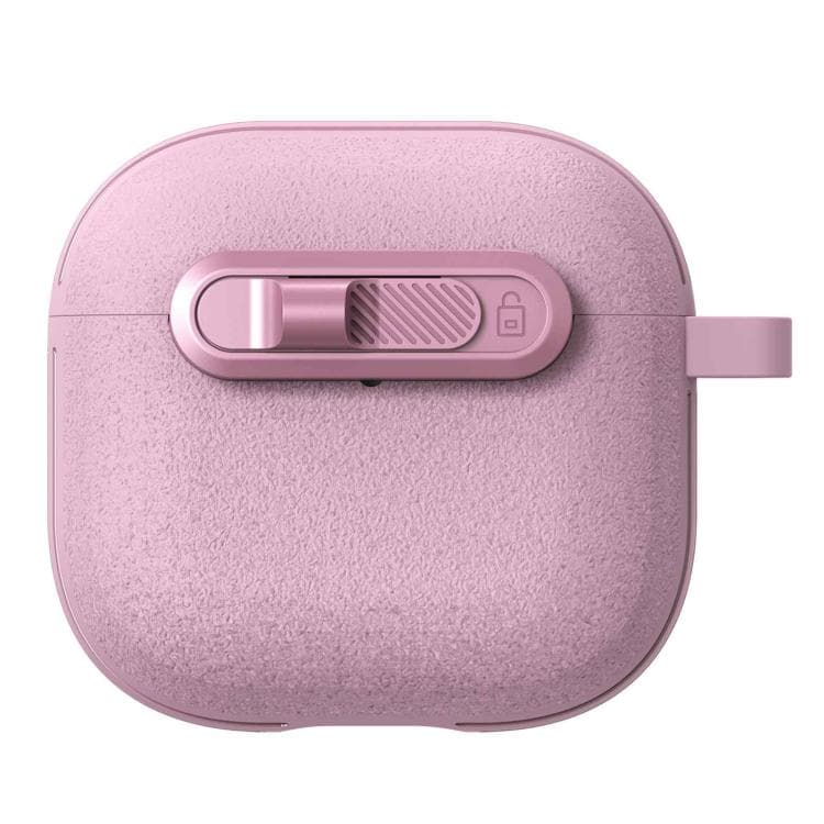 Custodia per auricolari AirPods 4 con texture stellare e fibbia antiurto (Rosa) - Immagine 1