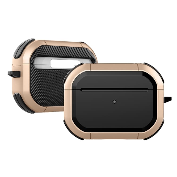 Custodia protettiva in TPU per auricolari wireless Bluetooth AirPods 4 Thunder Mecha (Oro) - Immagine 1
