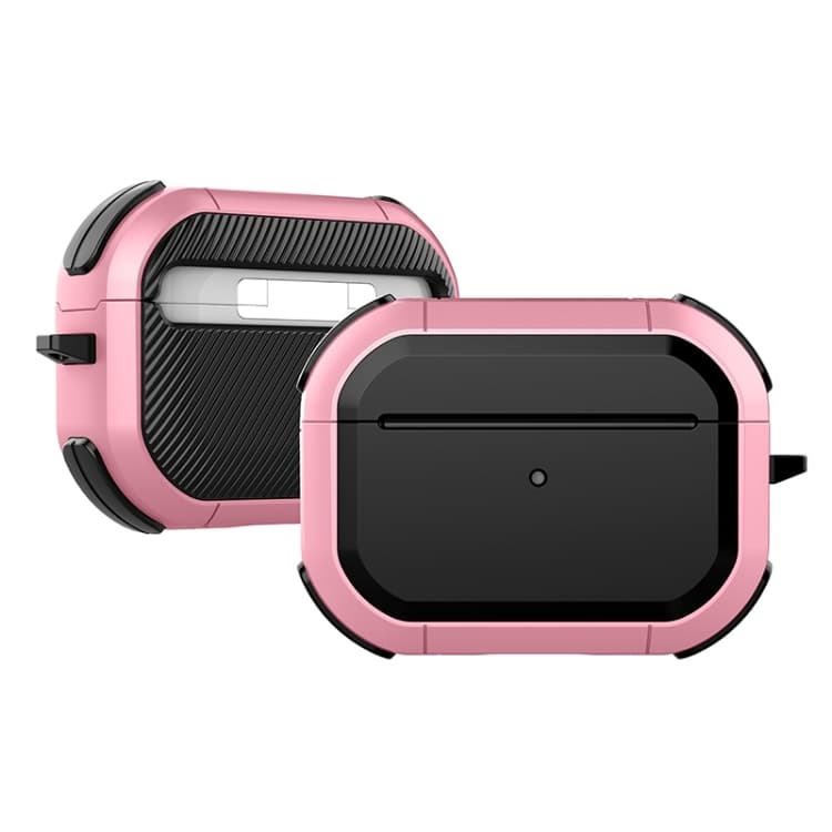 Custodia protettiva in TPU per auricolari wireless Bluetooth AirPods 4 Thunder Mecha (Rosa) - Immagine 1