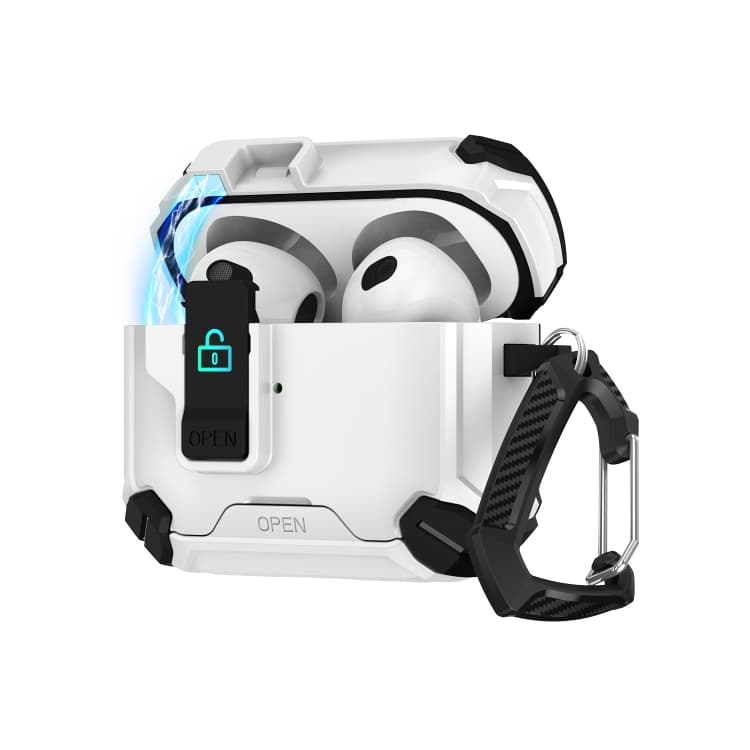 Custodia per auricolari AirPods 4 con supporto magnetico MagSafe in due colori (Nero Bianco) - Immagine 1