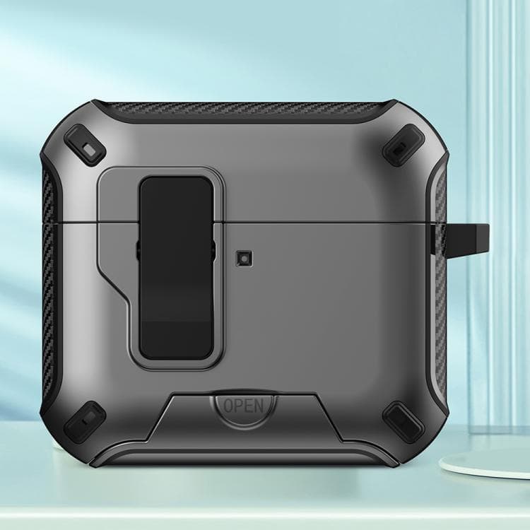 Custodia protettiva per AirPods 4 con supporto MagSafe e auricolari wireless Bluetooth (Grigio) - Immagine 1