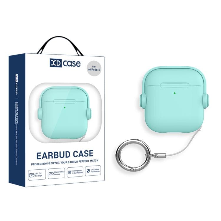 Custodia per AirPods 4 XDcase Music Boy Macaron con Anello e Fibbia (Verde) - Immagine 1