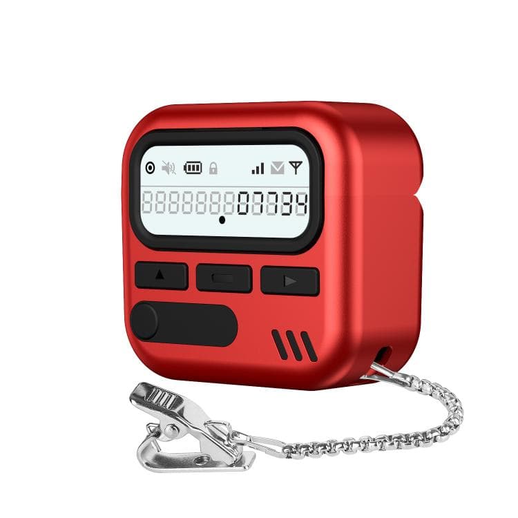 Custodia per AirPods 4 XDcase con design retrò del cercapersone in PC ibrido e TPU (Rosso) - Immagine 1