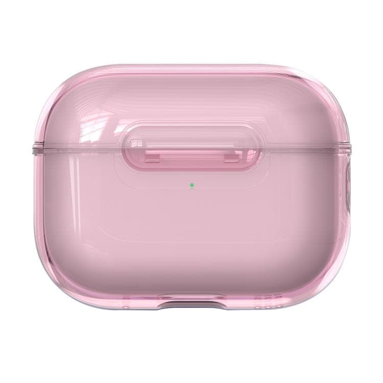 Custodia trasparente antishock per AirPods Pro 2 con blocco wireless (Rosa) - Immagine 1