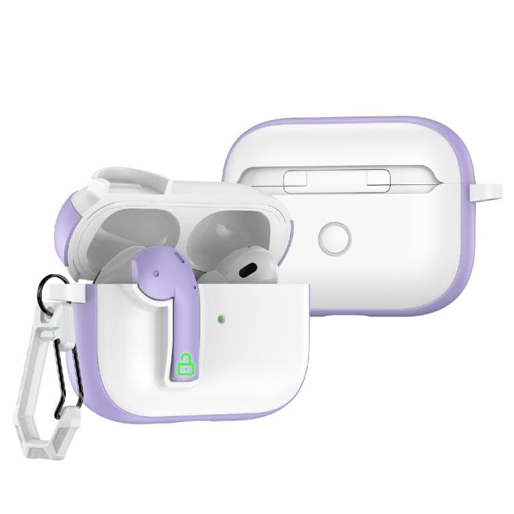 Custodia protettiva colorata per auricolari AirPods Pro 2 (Viola) - Immagine 1