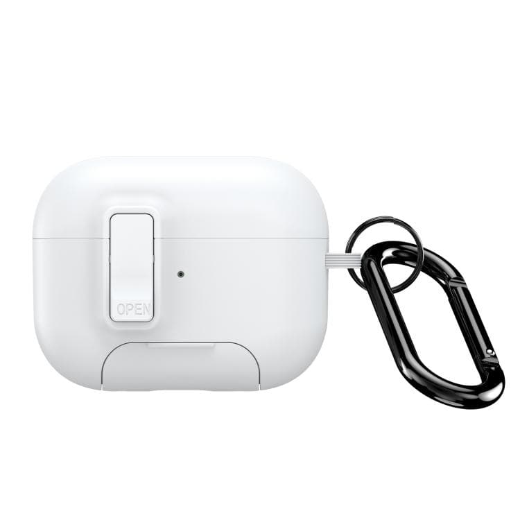 Custodia magnetica per auricolari DUX DUCIS PECQ Series per AirPods Pro 2 con supporto e blocco di sicurezza (Bianco) - Immagine 1