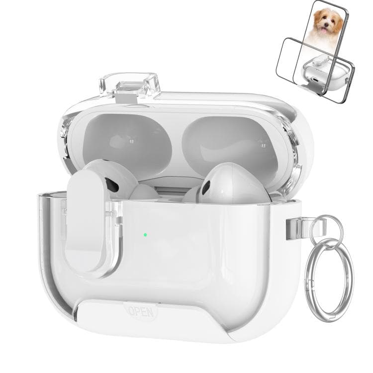 Custodia per auricolari PC Serie Starchain per AirPods Pro 2 con supporto (Bianco) - Immagine 1