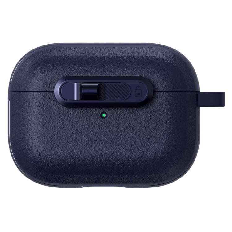Custodia per auricolari AirPods Pro 2 con texture stellare e fibbia antiurto (Blu scuro) - Immagine 1