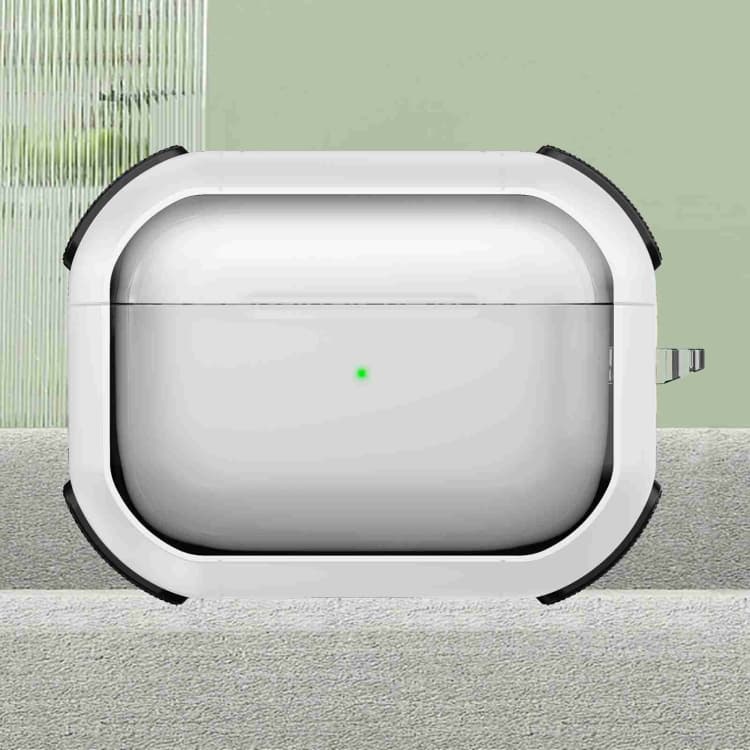 Custodia protettiva trasparente Thunder per auricolari wireless AirPods Pro 2 (Bianca) - Immagine 1