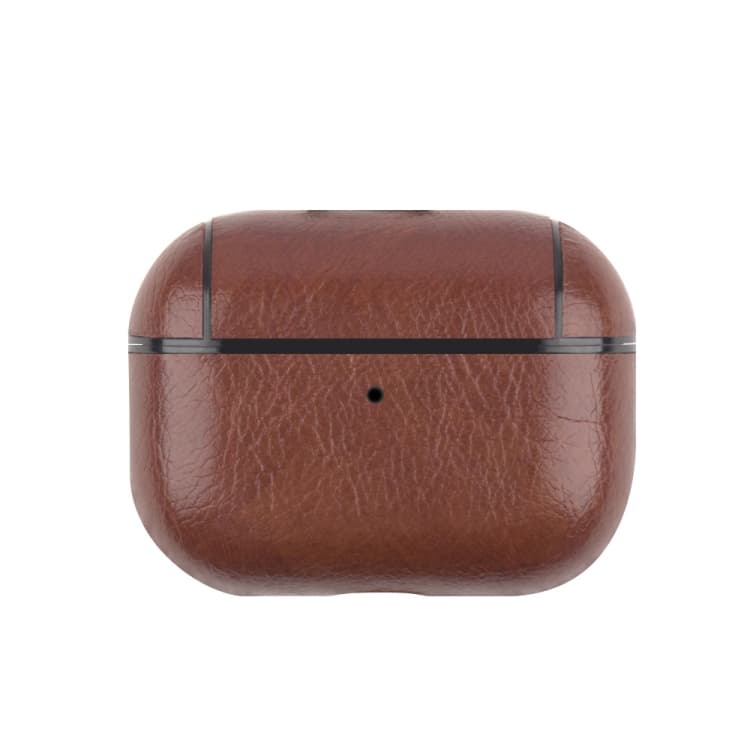 Custodia protettiva in pelle antiurto per auricolari wireless AirPods Pro 2 (Marrone scuro) - Immagine 1