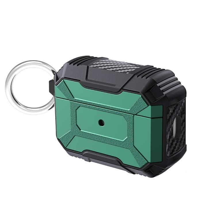 Per AirPods Pro 3 Custodia Protettiva Antishock Battaglia a Quattro Angoli (Verde) - Immagine 1