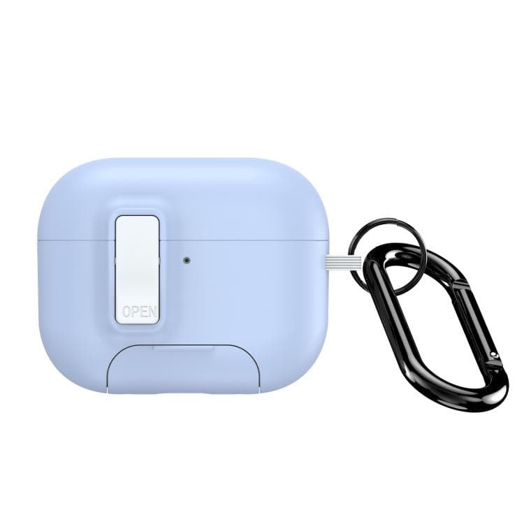 Custodia magnetica per auricolari DUX DUCIS PECQ Series per AirPods Pro 3 con supporto e blocco di sicurezza (Bianco Blu) - Immagine 1