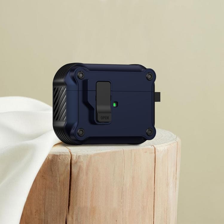 For AirPods Pro 3 Eagle Shockproof Earphone Protective Case with Switch(Royal Blue)
