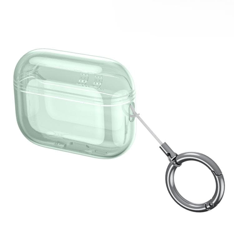 Custodia protettiva in TPU ad alta trasparenza e copertura totale per auricolari AirPods Pro 3 (Verde Trasparente) - Immagine 1