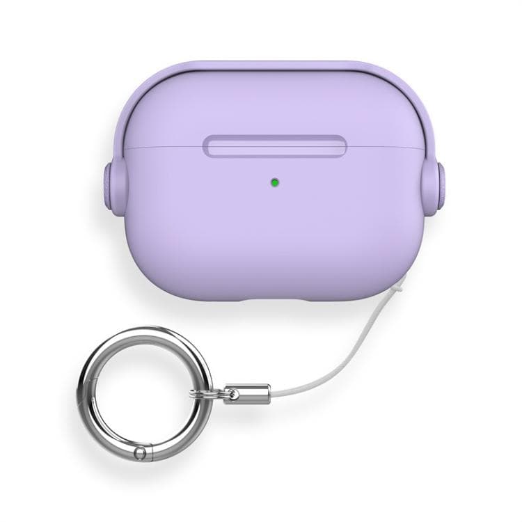 Per AirPods Pro 3 Custodia Protettiva per Auricolari in TPU Ibrido PC con Cordino ad Anello (Viola Sognante) - Immagine 1
