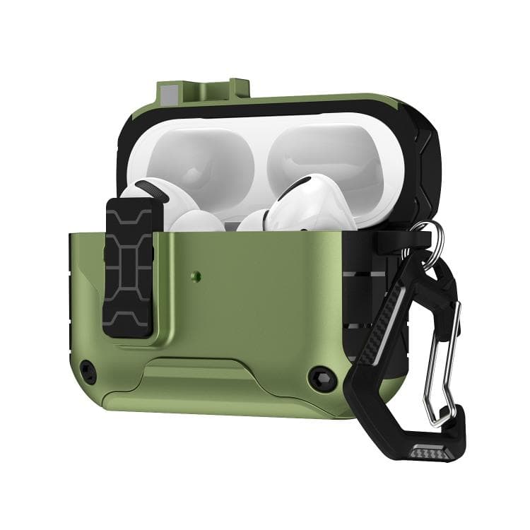 Custodia protettiva magnetica a scatto per AirPods Pro 3 (Verde militare) - Immagine 1