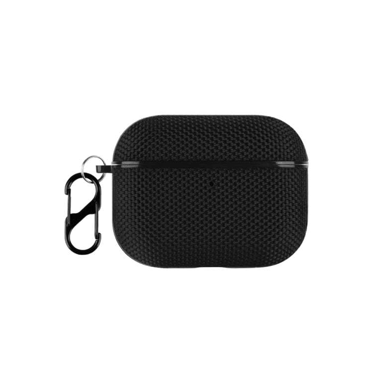 For AirPods Pro 3 Nylon Waterproof Wireless Earphone One-piece Case with Hook(Black)